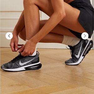 New with tags and box NIKE
Air Max Racer leather-trimmed Flyknit sneakers